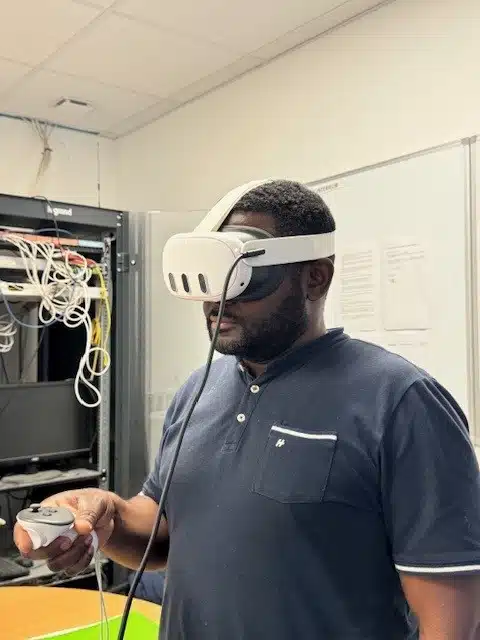 Formation incendie en réalité virtuelle réalisée sur site industriel à Paris