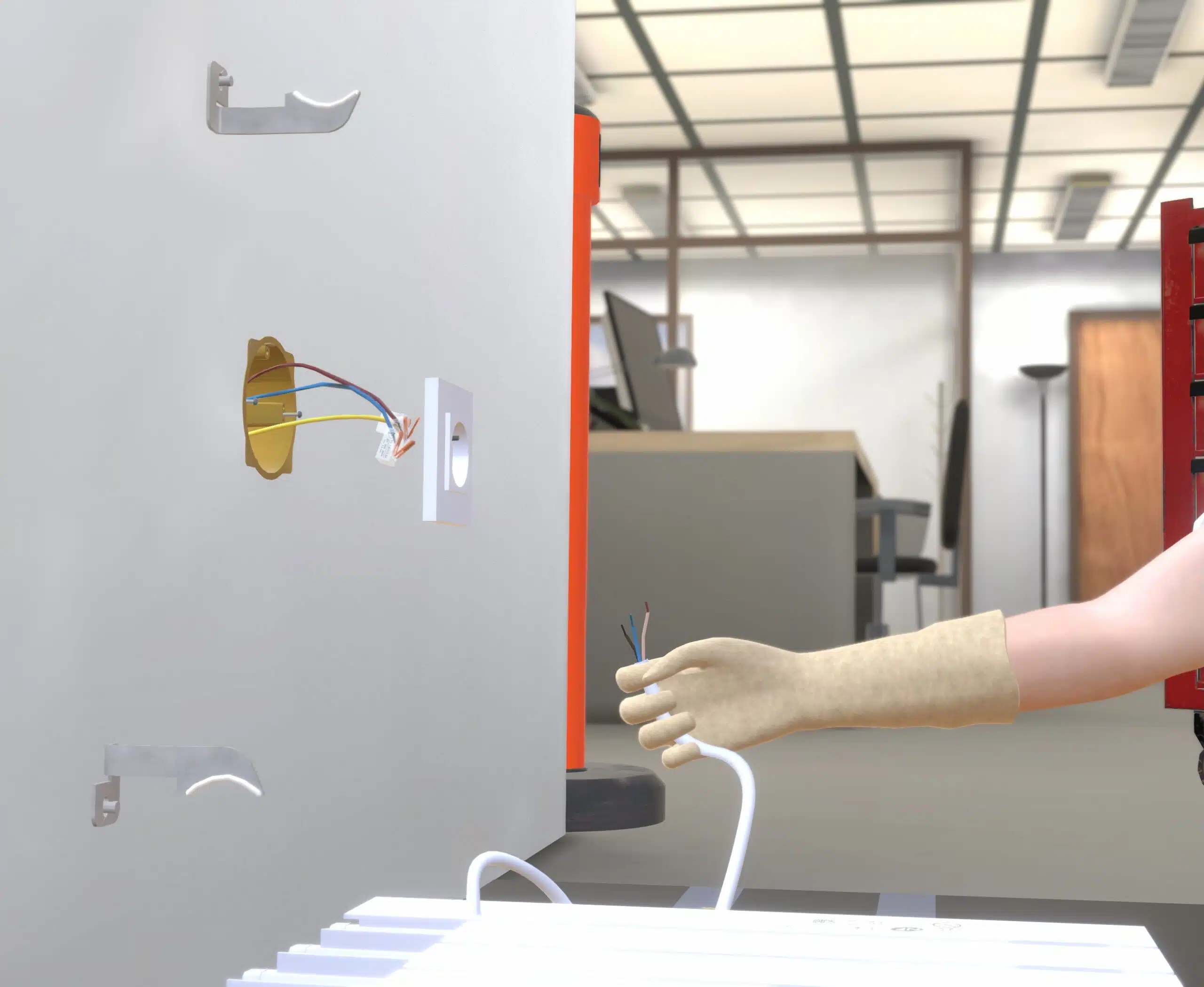 Scénario VR : intervention sur un convecteur électrique